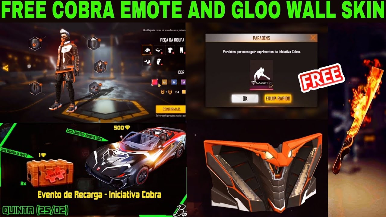 New Topup Events And Free Cobra Emote New Backpack In Free Fire