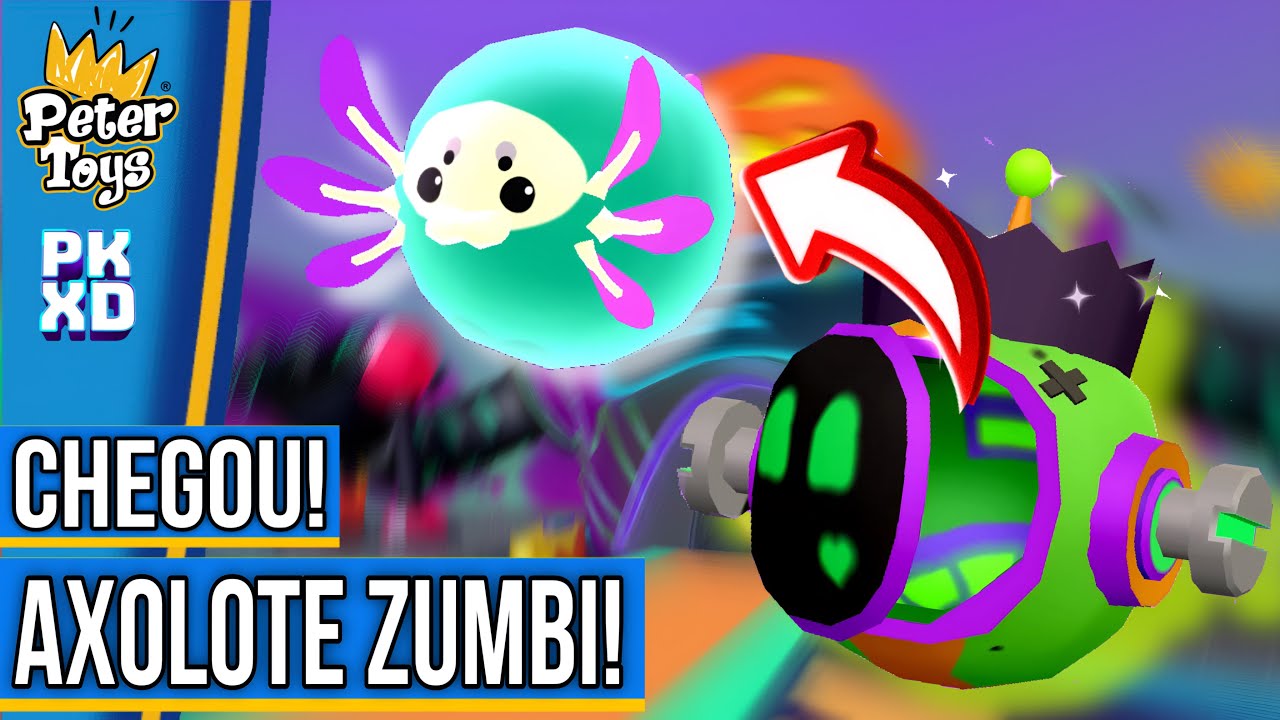 PK XD CHEGOU NOVO PET AXOLOTE ZUMBI! DESCUBRA COMO PEGAR NA NOVA