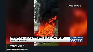 ‘He is really all I got’: Veteran and his service dog lose everything to fire, working to rebuild