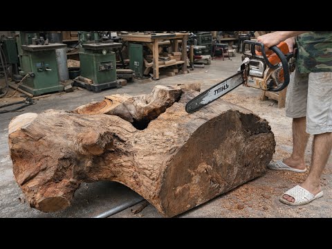 Woodworking Is Amazing At This  This Poor Man Created The World's Strangest Wooden Coffee Table