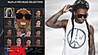 LIL WAYNE FACE CREATION IN NBA 2K23!!!