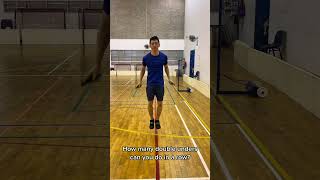 How many double unders can you do in a row? #badminton #skipping #training #doubleunders