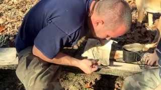 Testing the multipurpose bags of 4directionsbushcraft.com    Pt.-3 wet bag fire