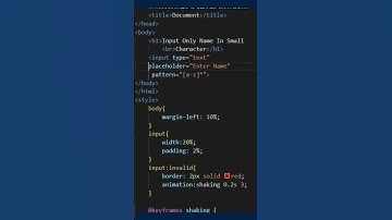 How to create shake input animation CSS #shorts #htmlcss #viral #shots  #shortvideos