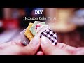 DIY Hexagon Coin Purse / Hand Stitch sewing project / 手縫い六角小財布