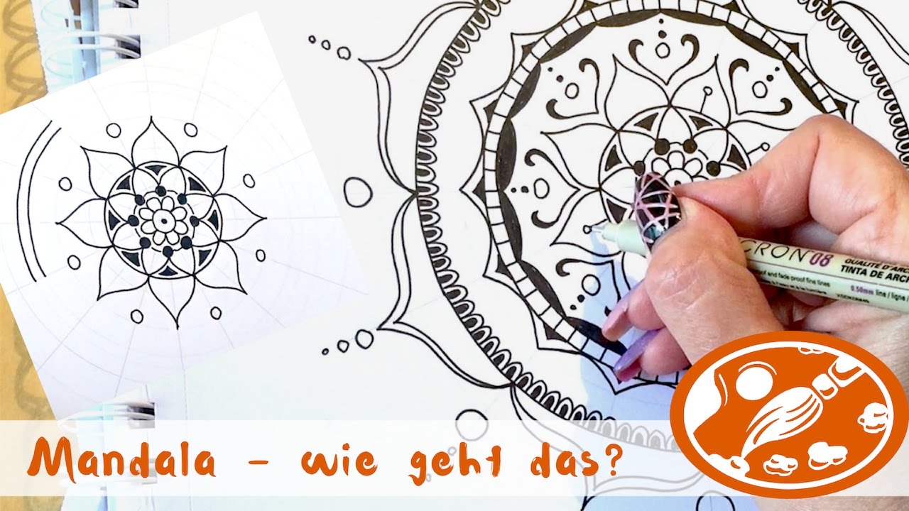 Mandala Wie Geht Das Einfaches Mandala Selbst Gestalten Youtube