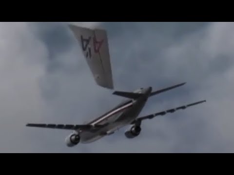 American airlines flight 587 - crash animation - YouTube