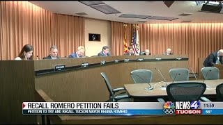 Effort to recall Mayor Romero fails after failing to collect enough signatures