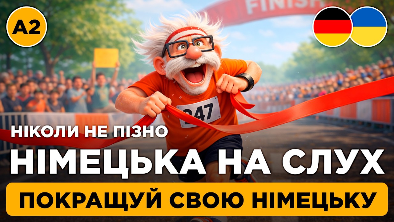 Покращуй свою німецьку || 19 хвилин практики аудіювання і вимови || ⏳ Nie zu spät