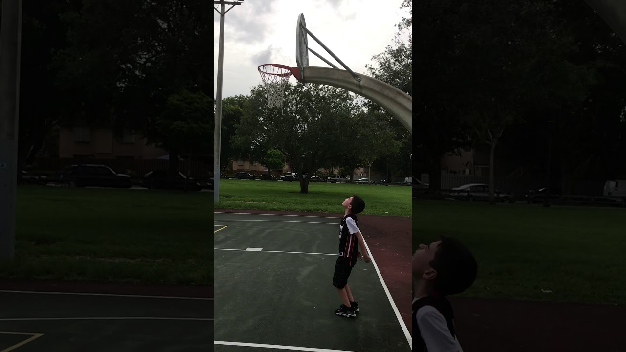 BASKETBALL TRICK behind the hoop YouTube