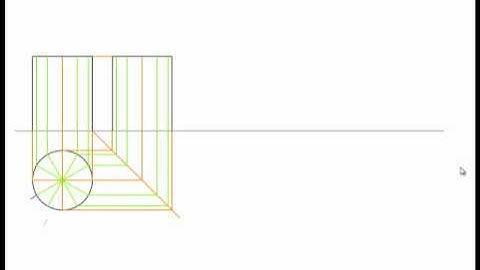 Developing a solid using parallel lines method