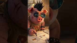 Rocket Engineer Pig RICE, #Funny #Animation #Story