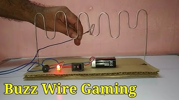 Awesome buzz wire game at home || School Project
