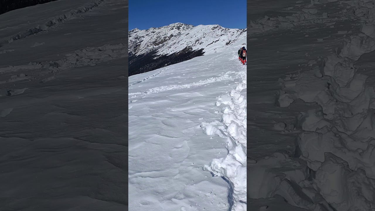 Brahmatal summit (24dec2019) snow trail