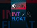 Use of int and float variables