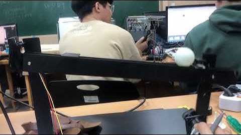 아주대학교 자동제어 실험 ball and beam pd control (before tuning)