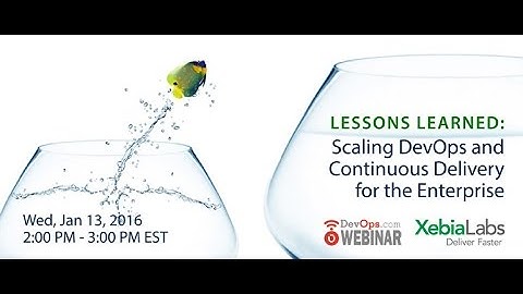 Lessons Learned  Scaling DevOps and Continuous Delivery for the Enterprise
