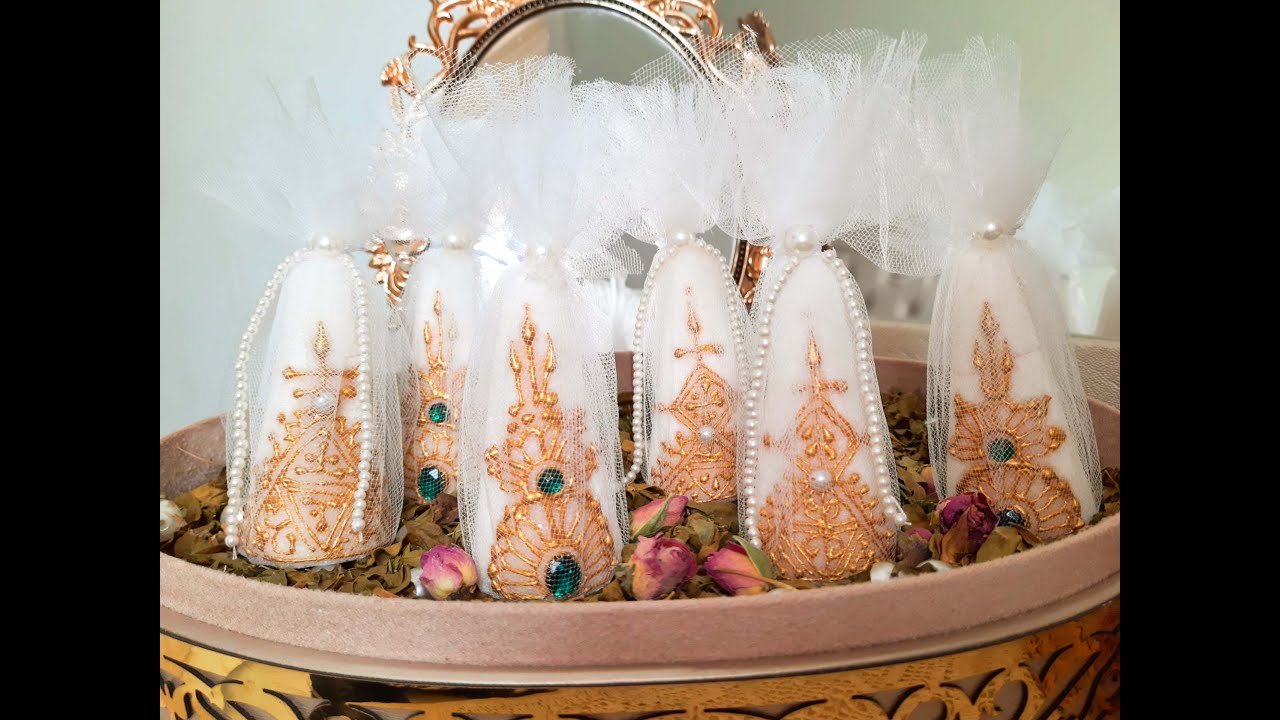 طريقة النقش على قوالب السكر الصغير مع طريقة تغليفه بشكل جديد 👸