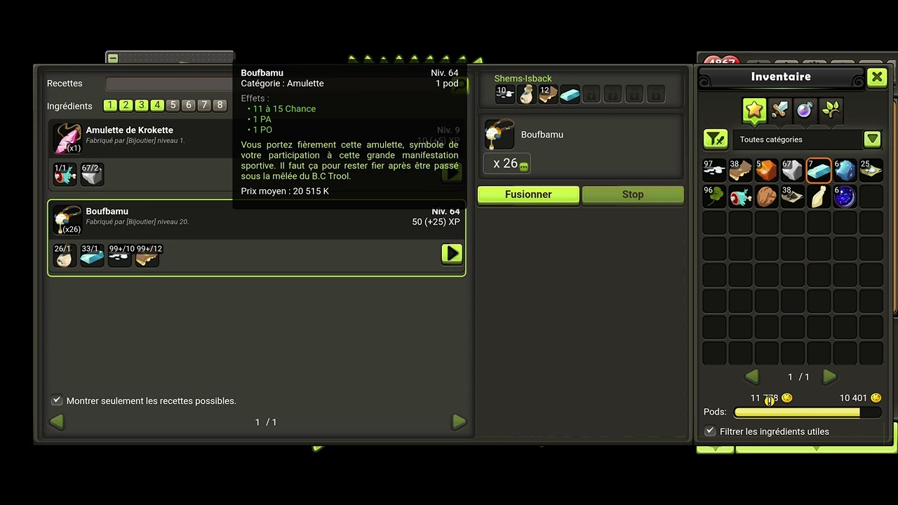 Dofus touch 2025 : astuces bijoutier ( rune pa/po ) .