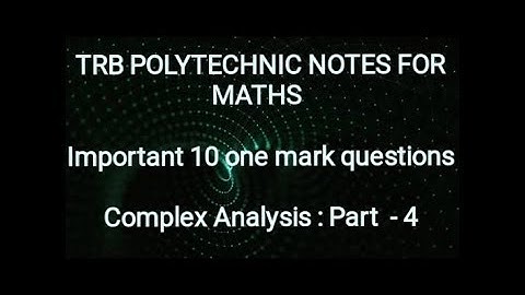 PGTRB MATHS in tamil/POLYTECHNIC NOTES FOR MATHS