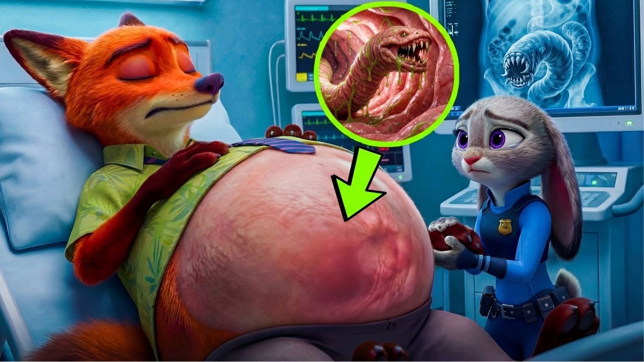 Zootopia Alien Zootopia 2 | Nick is PREGNANT?! 🐾👽 Alien Worm Inside Nick's Tummy ...