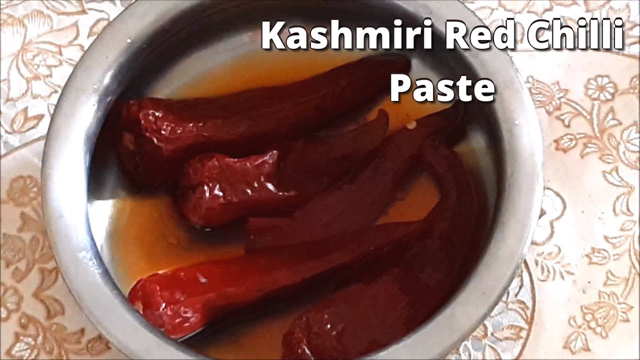 How to make Kashmiri Red Chilli Paste At Home in Hindi | Kashmiri Chilli Paste Recipe | | Amrit