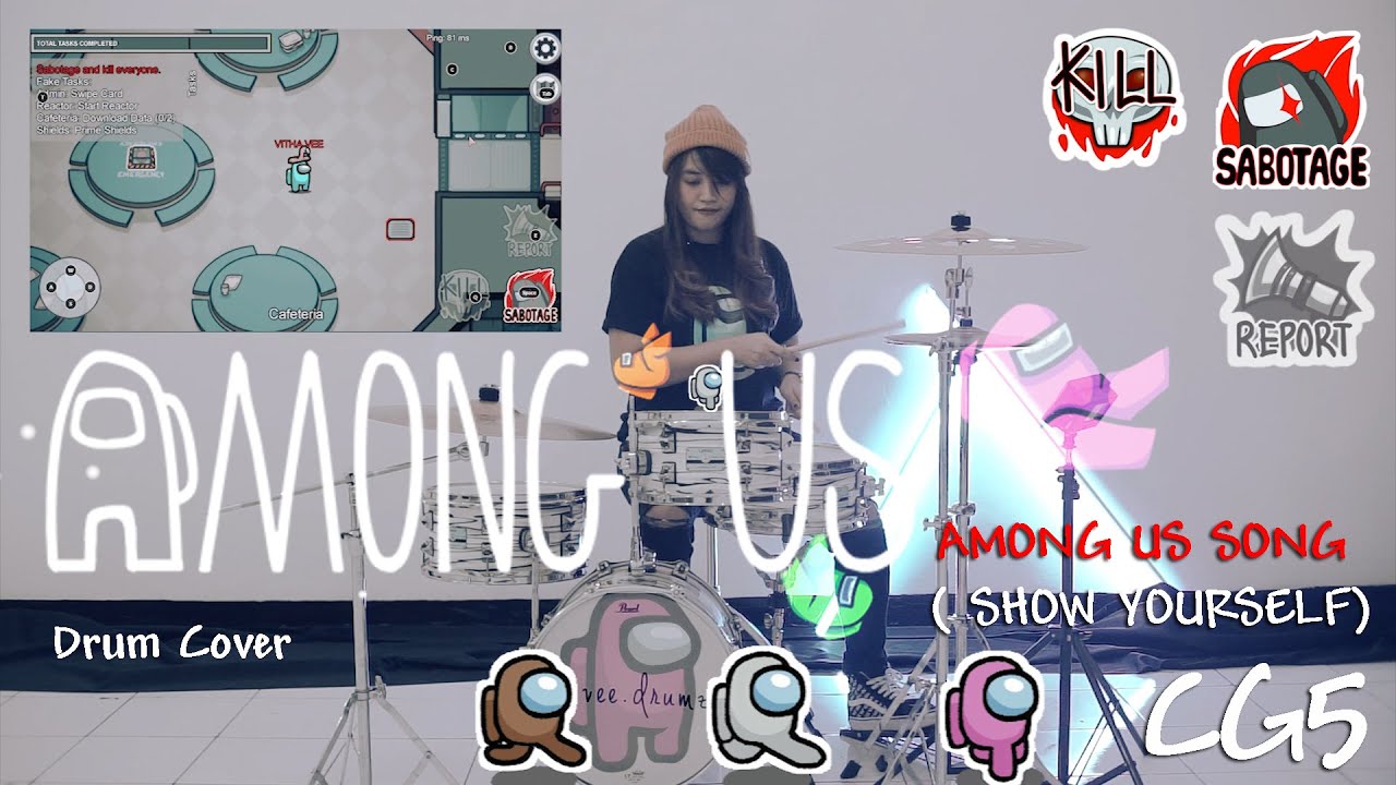 Among Us Song | Drum Cover by Vitha Vee Among Us Song | Drum Cover by Vitha Vee
