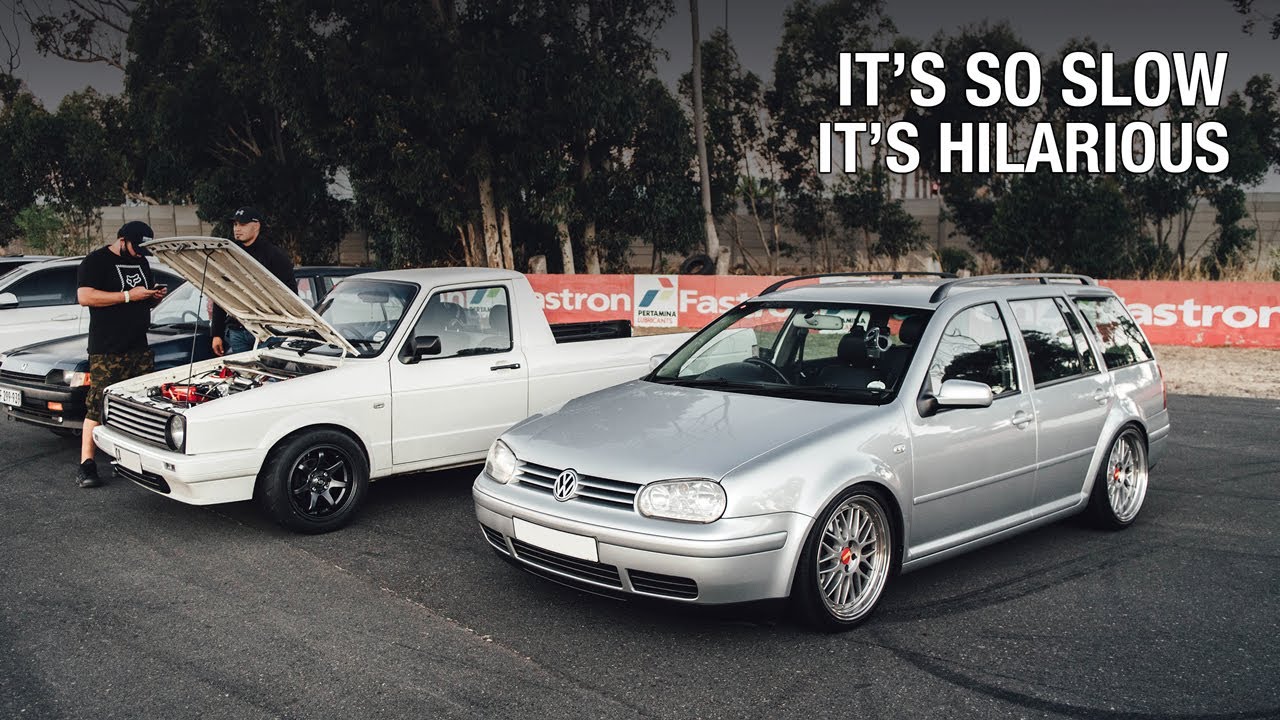 1/4 mile drag racing my 1.9 TDI daily driver | Killarney Robot racing - 19 Jan 2022