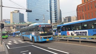 [청룡교통] 국토교통부 광역급행버스 M6724번 (연세대 ↔ 서울역)