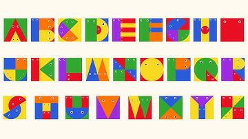 ABC Song with Shapes in a Square | A to Z Uppercase & Lowercase Letters | Fun Alphabet Video