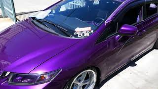 Custom Purple Honda Civic Sedan - 2019 HIN LA - Hot Import Nights, Los Angeles CA