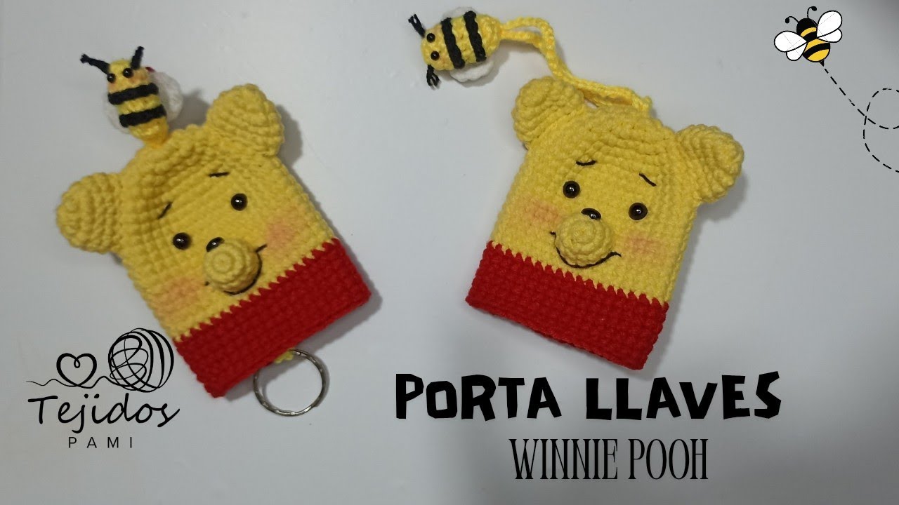 TUTORIAL PORTA LLAVES WINNIE POOH 🐝💛