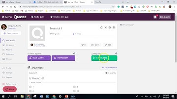 Quizizz Workflow: Teacher Creates Quiz, Student Complete Qui