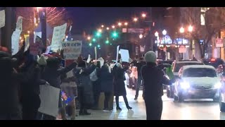 WATCH: Pro-impeachment crowd gathers for rally in Cleveland's Ohio City neighborhood