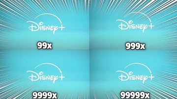 Disney Plus Intro Logo Transformed at Light Speed 999999x!