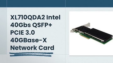 XL710QDA2 Intel 2-Port 40Gbs QSFP+ PCIE 3.0 x8 40GBase-X Network Card