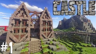 Minecraft Castle Timelapse | Let's Build It! #1 [Gatehouse] Minecraft Tutorial How To Build A Castle Block By Block Part 1 Gatehouse