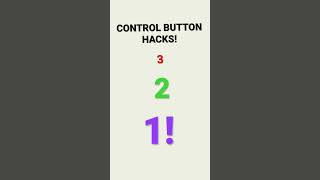Ctrl button hacks|#shorts #didyouknow