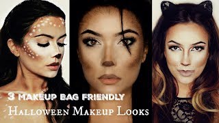 Easy Halloween Makeup Tutorial | 3 LOOKS TO TRY