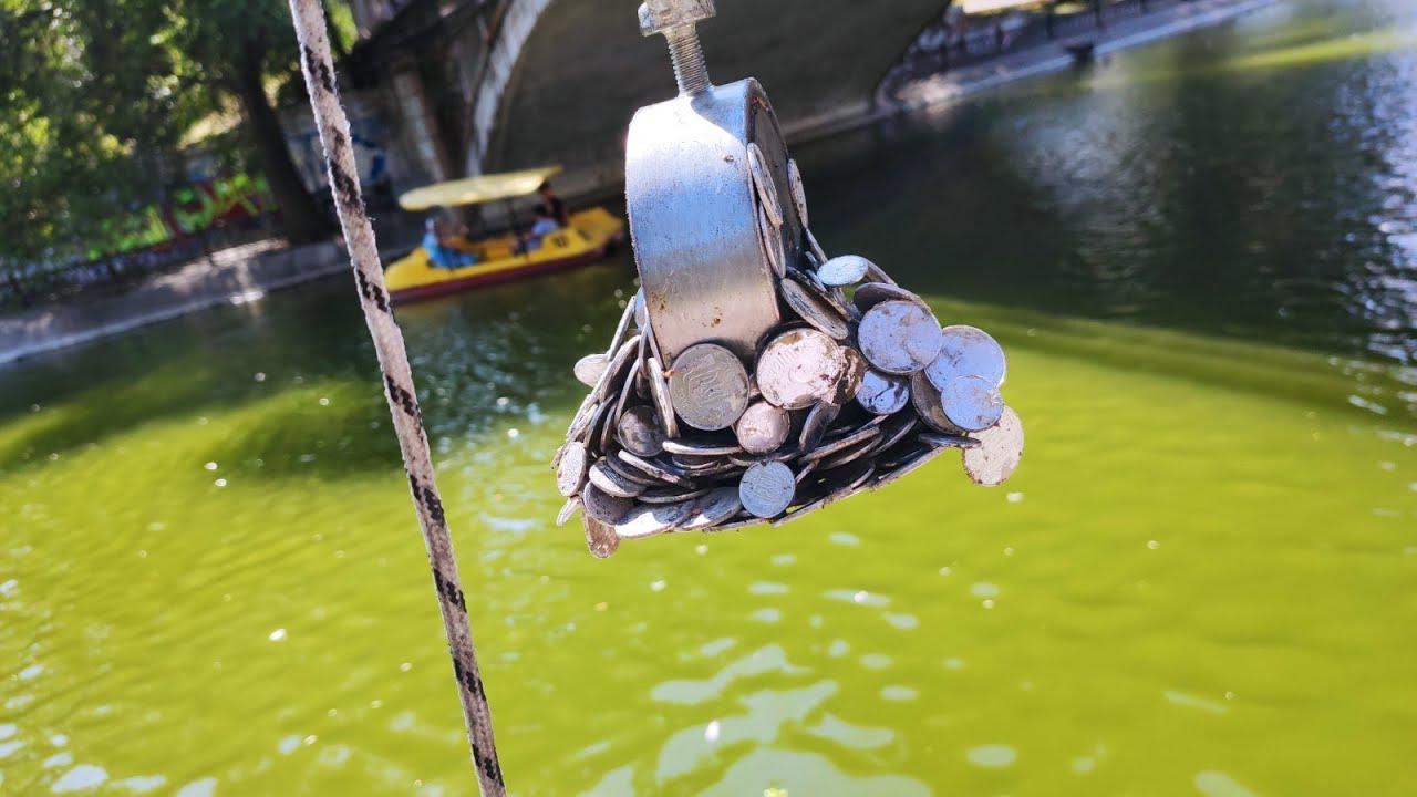 Разбогатеть с поисковым магнитом. Днепр. Озеро парк им. Лазаря Глобы