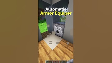 Automatic Armor Equiper in Minecraft – Redstone Build | CupSapling #minecraft #shorts #redstone
