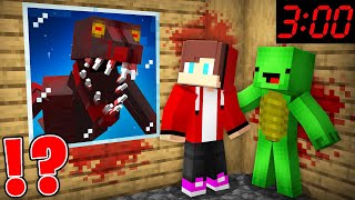 Why Scary NIGHTMARE.JAR ATTACK HOUSE JJ and Mikey At Night in Minecraft - Maizen