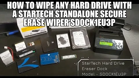 How to wipe any hard drive with a StarTech Standalone Secure Erase Wiper SDOCK1EU3P