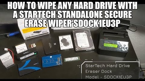 How to wipe any hard drive with a StarTech Standalone Secure Erase Wiper SDOCK1EU3P