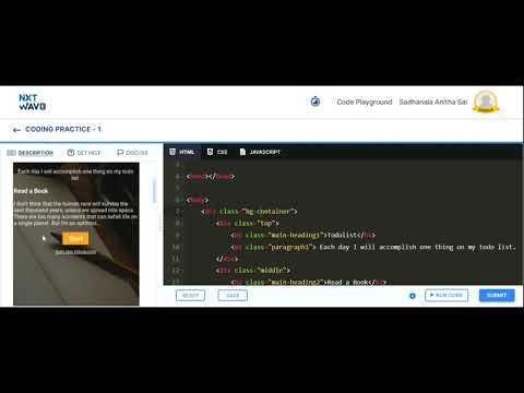 My Second Static Webpage | CCBP 4.O | NxtWave | part: 2