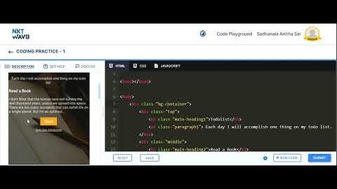 My Second Static Webpage | CCBP 4.O | NxtWave | part: 2