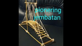 TUTORIAL Miniature bridge pioneering project | scouting | stik handmade | best pioneering