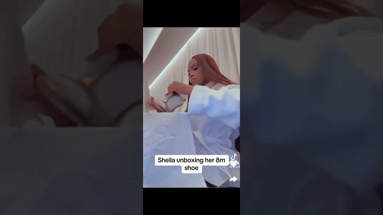 Ugandan socialite Sheila Gashumba showed off her expensive shoes on social media last time