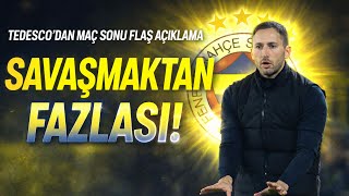 Tedescodan Net Mesaj Savaşmaktan Fazlasını Yaptık Fenerbahçe 0-1 Aston Villa