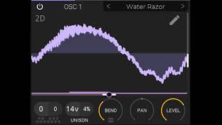Modulating the phase of an oscillator's phase distortion.